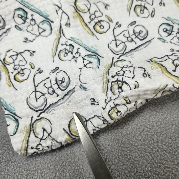 CMC Color Me Cotton Top Size XXL Bicycle Print Muslin Gauze Soft Boxy Lagenlook - Picture 4 of 9